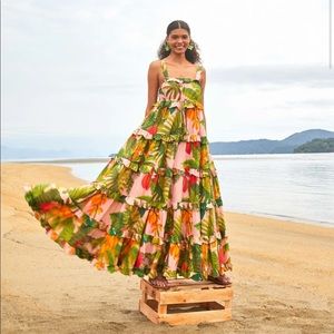 FARM Rio Pink Cocoa Forrest Maxi Dress